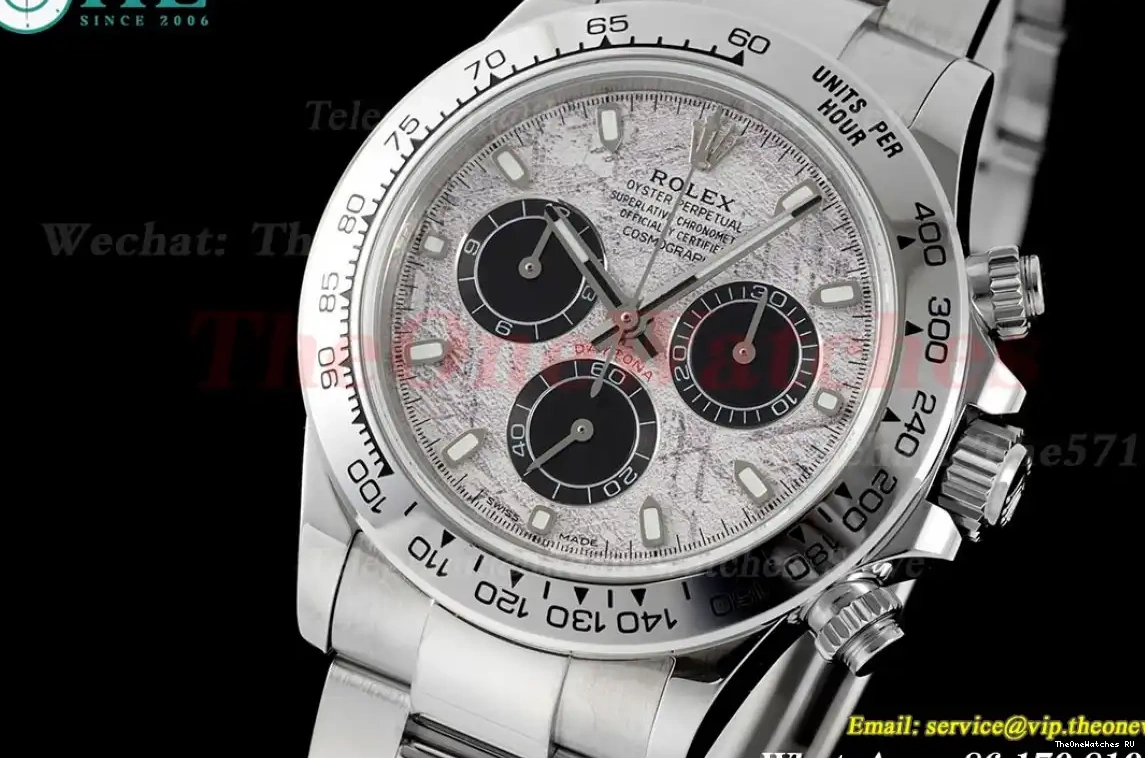 Meteorite SS Daytona 904 116509 A7750 EWF SS Dial 0420